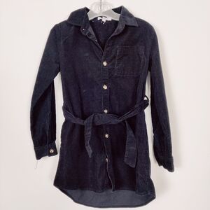 Blumind Girls Corduroy Dress in Black Size 5T Fall Winter 100% Cotton